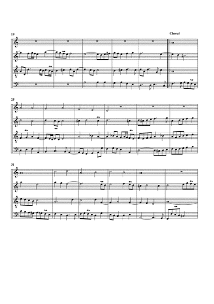Durch Adams Fall (arrangement for 4 recorders)