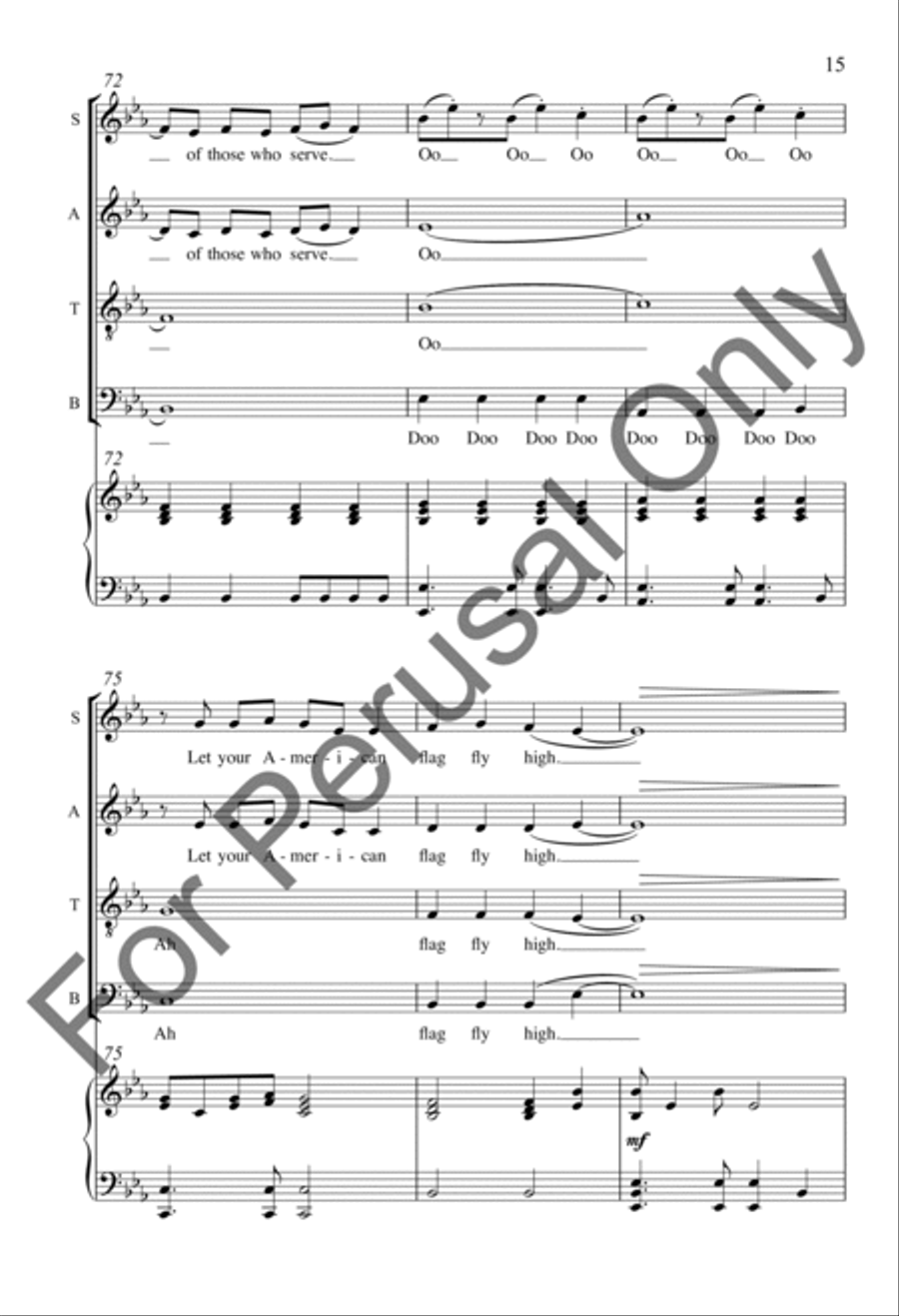 American Flag American Flag 4-Part scores gallery preview page 14