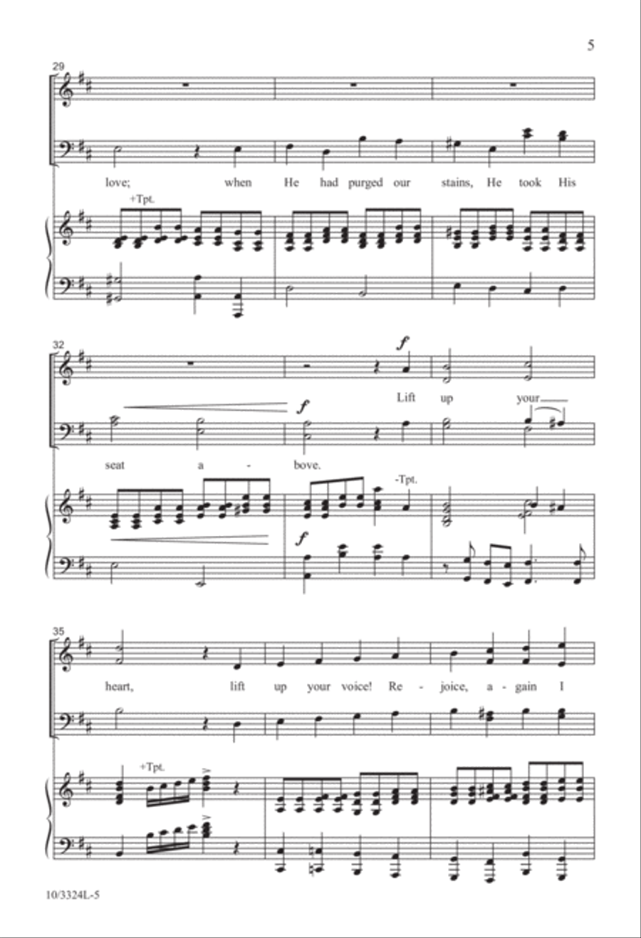 Rejoice, the Lord Is King! 4-Part scores gallery preview page 5