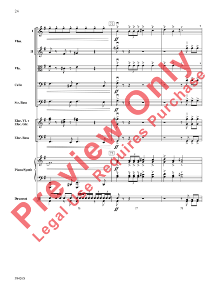A Mad Russian's Christmas String Orchestra scores gallery preview page 25
