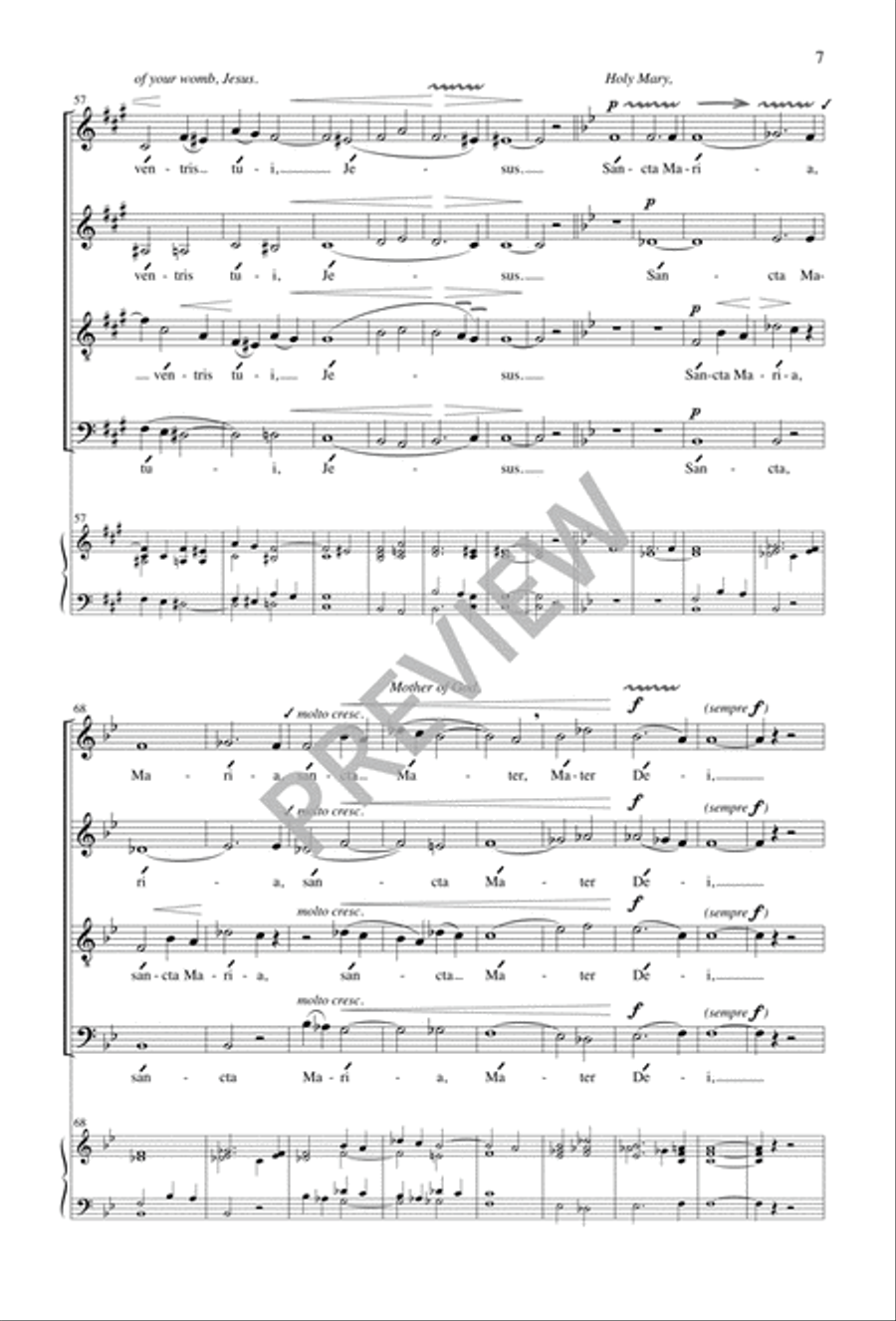 Ave Maria 4-Part scores gallery preview page 8