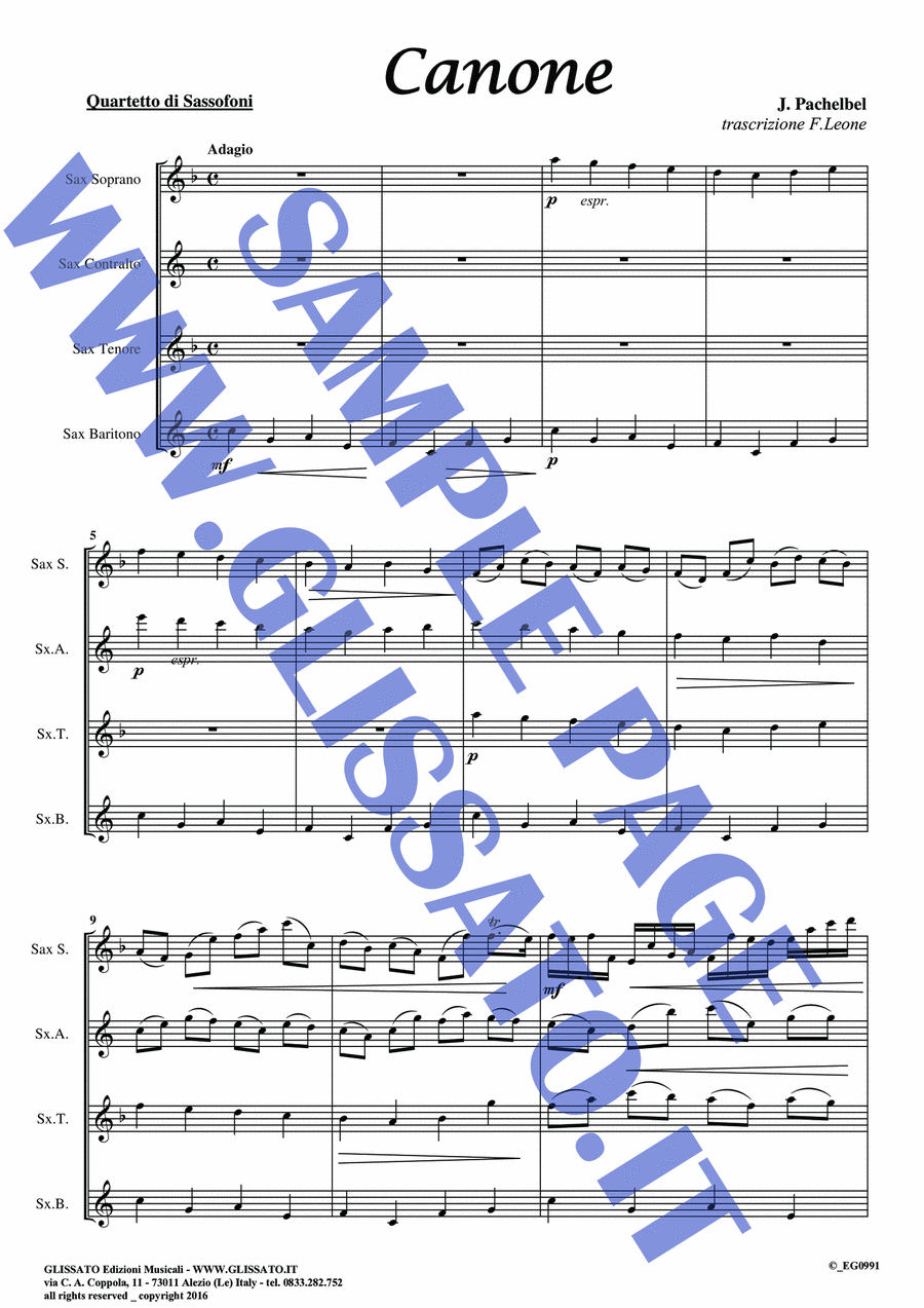 Saxophone Quartet 