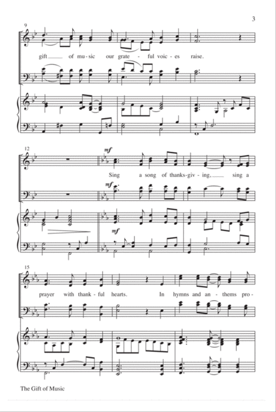 The Gift of Music 4-Part scores gallery preview page 3