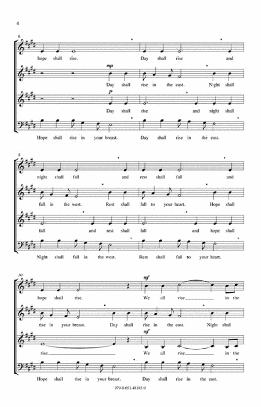 Rise and Fall 4-Part scores gallery preview page 3