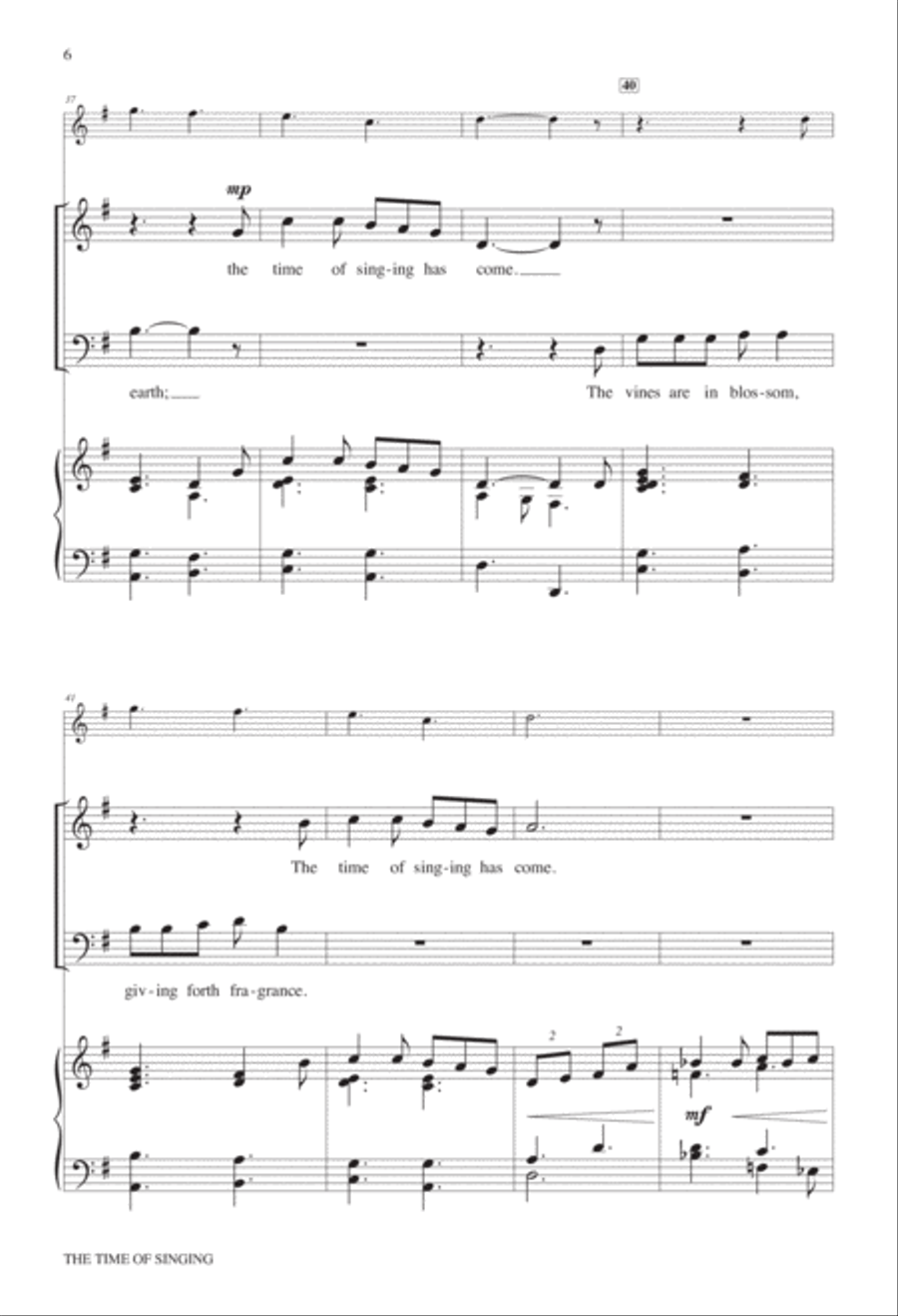 The Time of Singing 2-Part scores gallery preview page 6