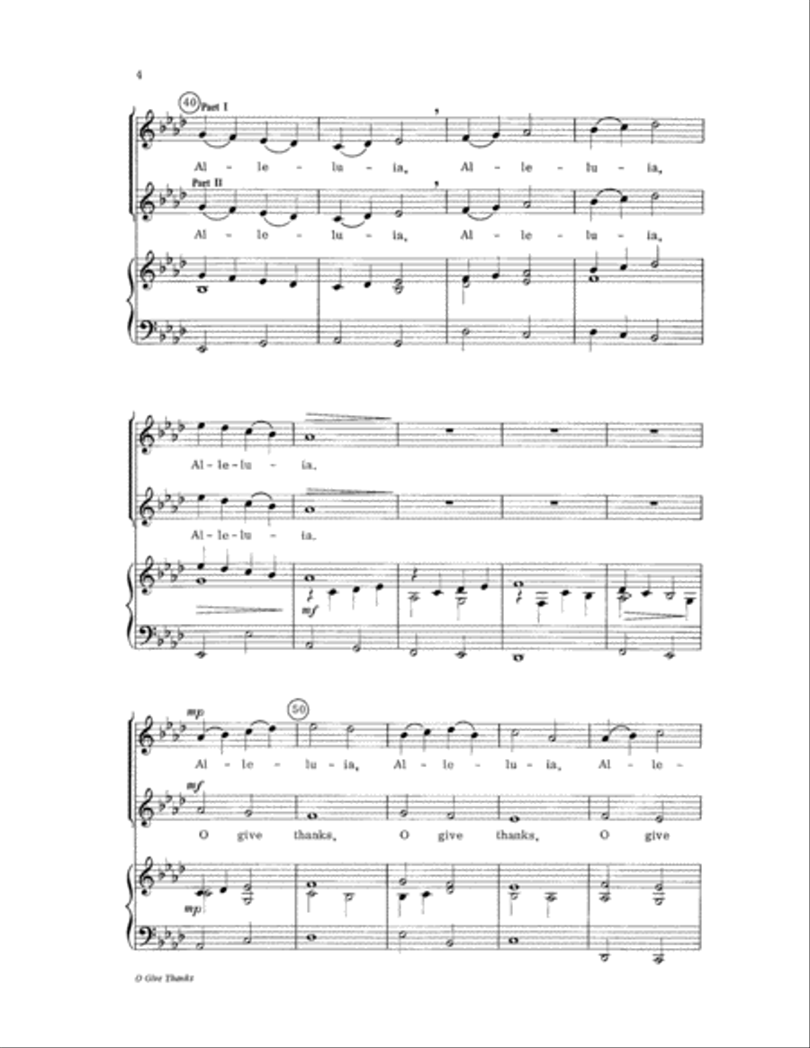 O Give Thanks 2-Part scores gallery preview page 4