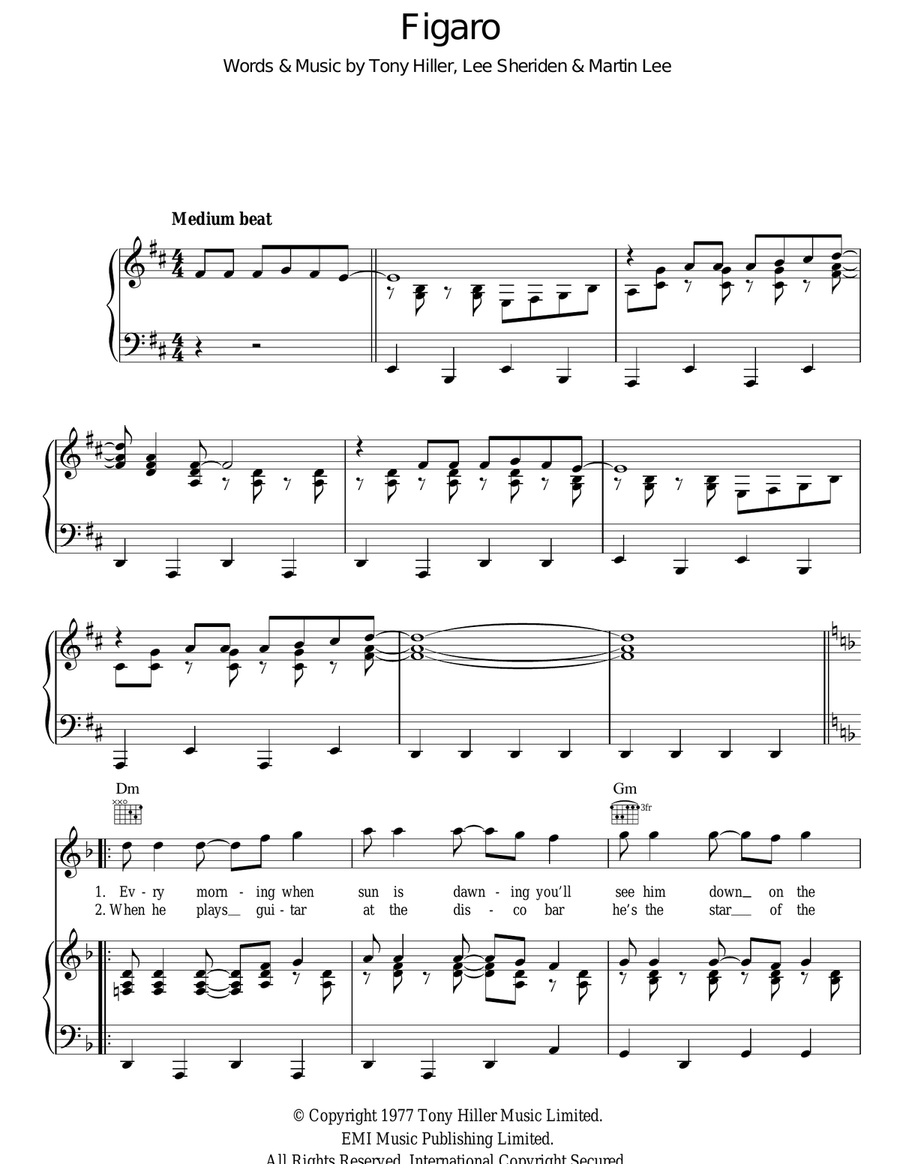 Figaro Acoustic Guitar scores gallery preview page 1