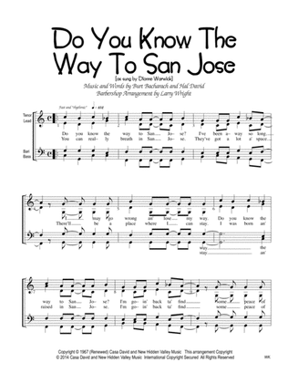 Do You Know The Way To San Jose