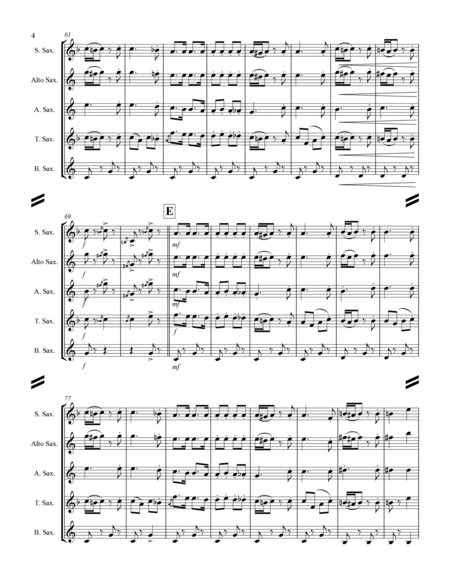 March - El Capitan (for Saxophone Quartet SATB or AATB) image number null
