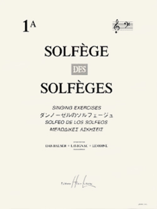 Book cover for Solfege des Solfeges - Volume 1A avec accompagnement
