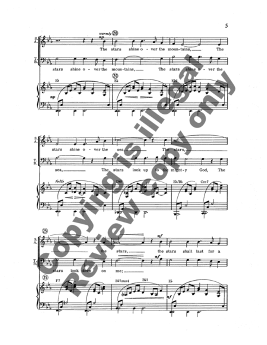 When the Stars are Gone 4-Part scores gallery preview page 7
