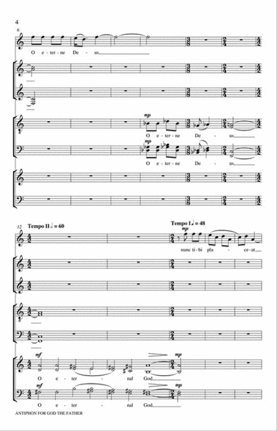 Antiphon for God the Father 4-Part scores gallery preview page 3