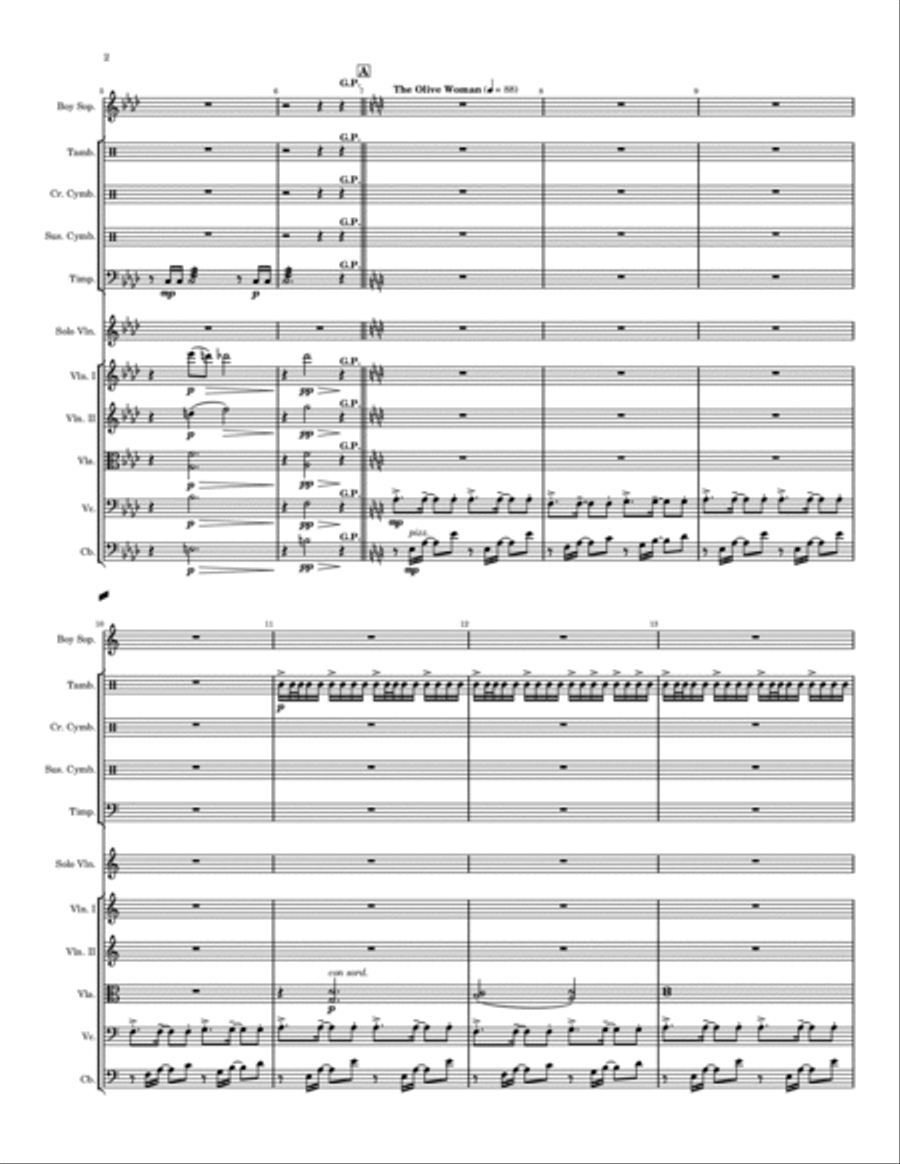 Musical Response Suite for The Book of I (from the Original Soundtrack): SCORE Double Bass scores gallery preview page 5