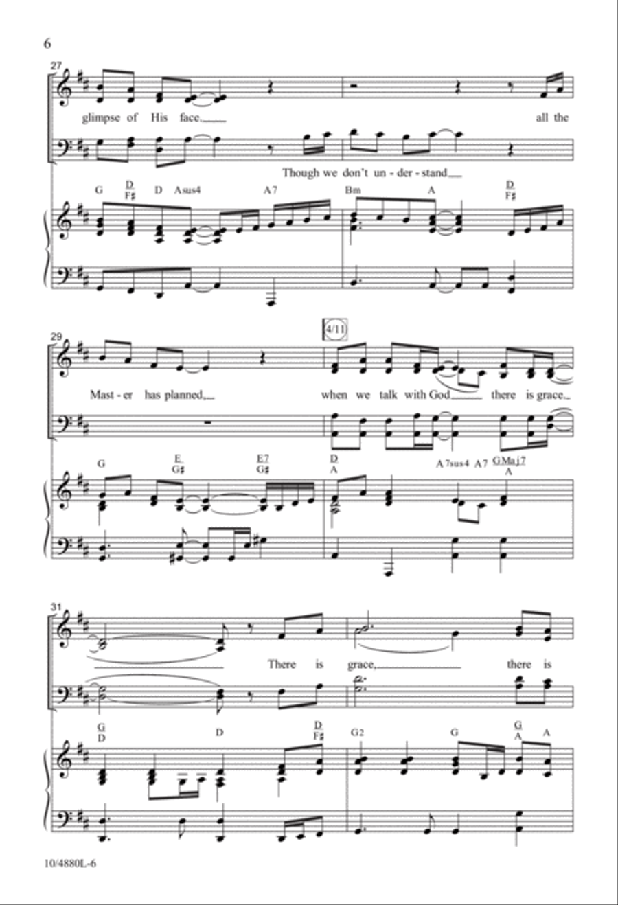 There Is Grace 4-Part scores gallery preview page 6