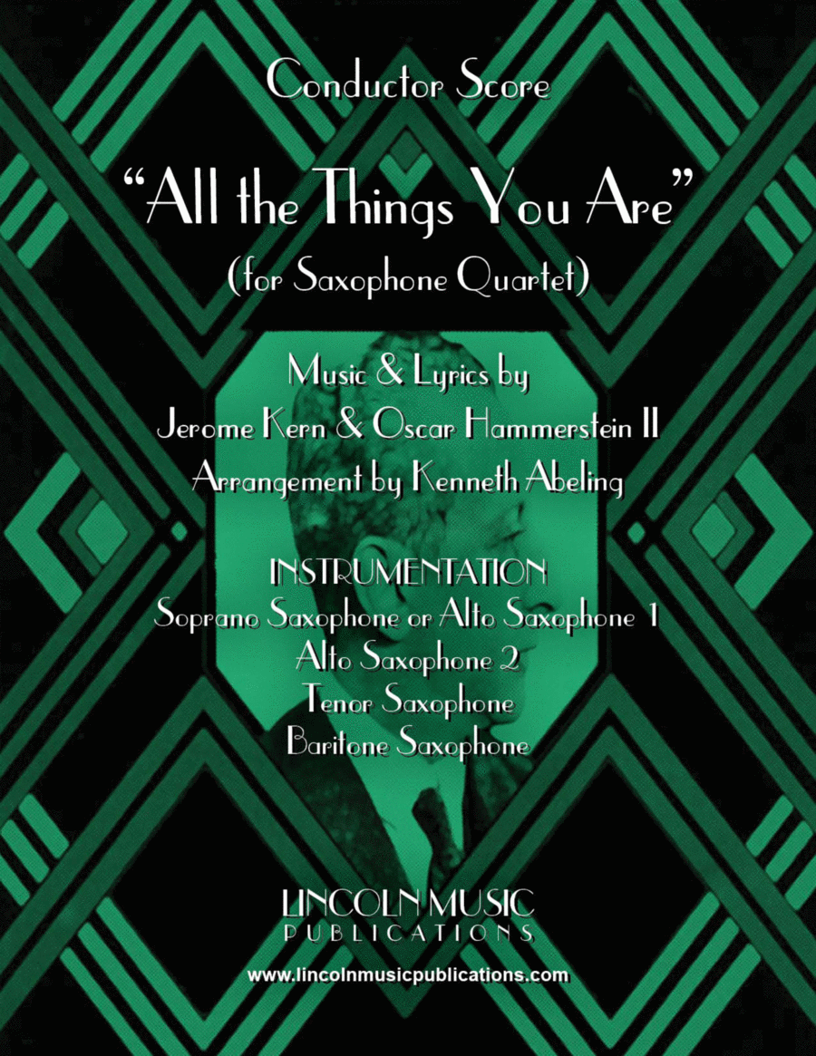 All The Things You Are Saxophone Quartet scores gallery preview page 1