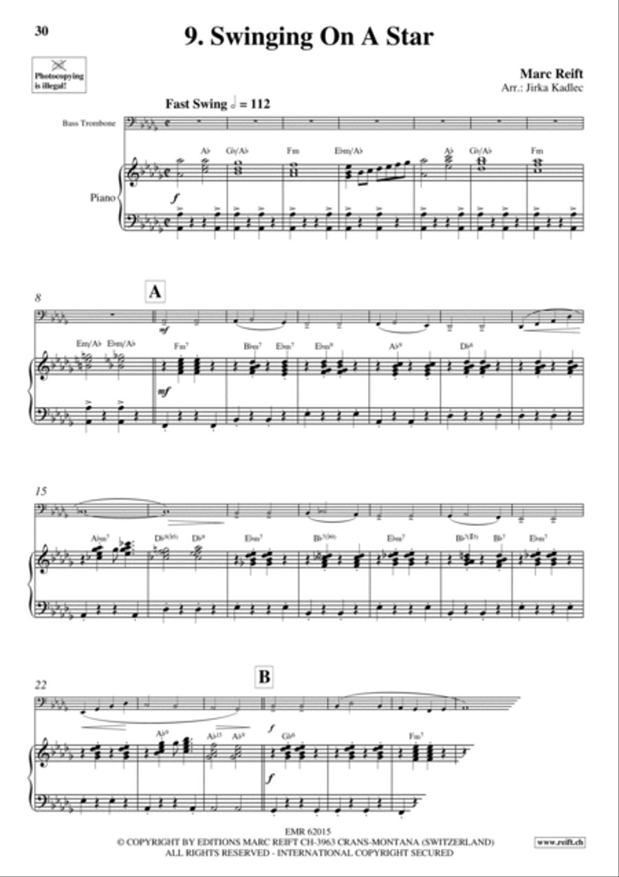 10 Golden Party Solos 10 Golden Party Solos Bass Trombone scores gallery preview page 12