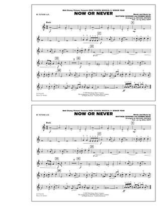 Now or Never (from "High School Musical 3") - Bb Tenor Sax