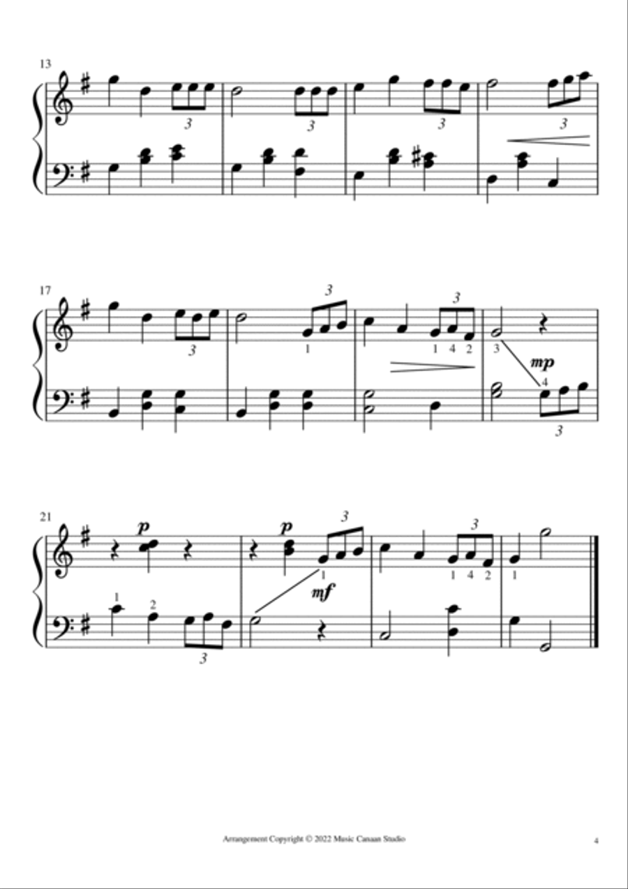 Easy Hymns for Piano Beginner Book 2 Piano Solo scores gallery preview page 6