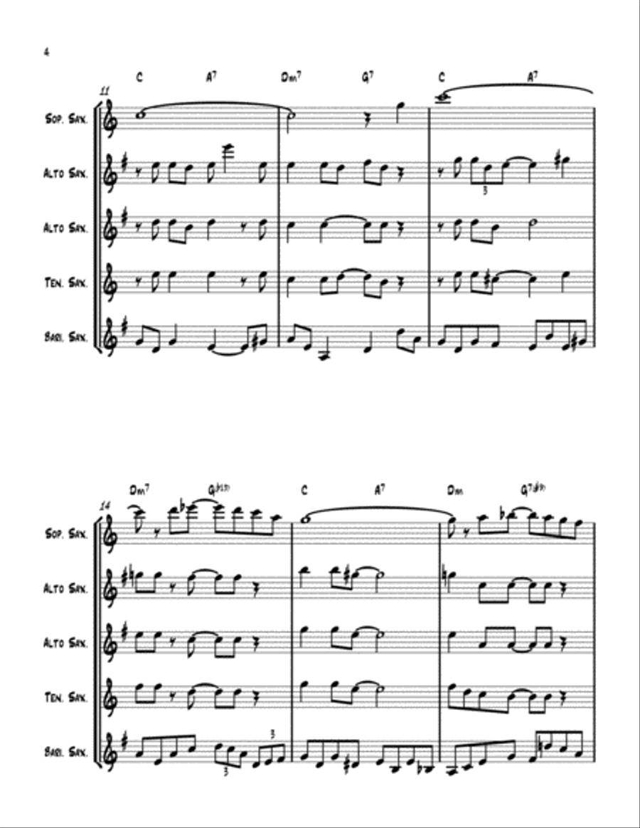 At Last Woodwind Quintet scores gallery preview page 4
