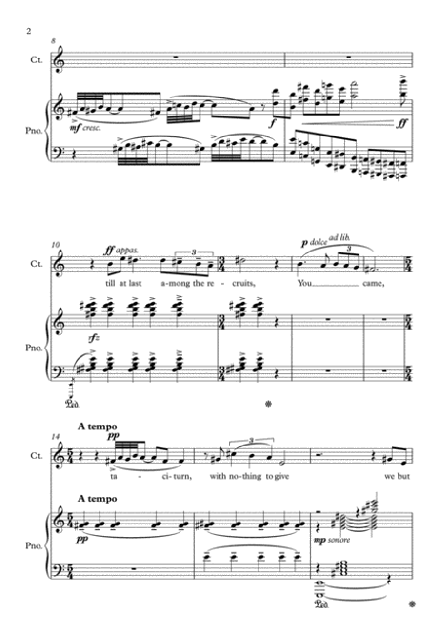 Oh Tan Faced Prairie Boy Piano, Vocal, Guitar scores gallery preview page 2
