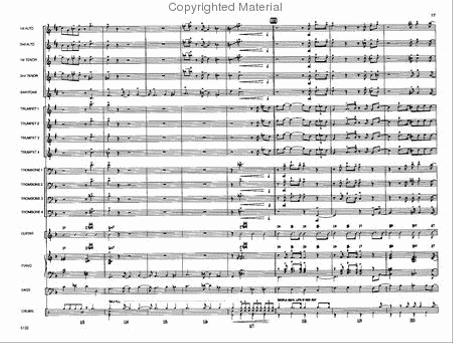 A Shuffle for Uncle Guido Jazz Ensemble scores gallery preview page 16