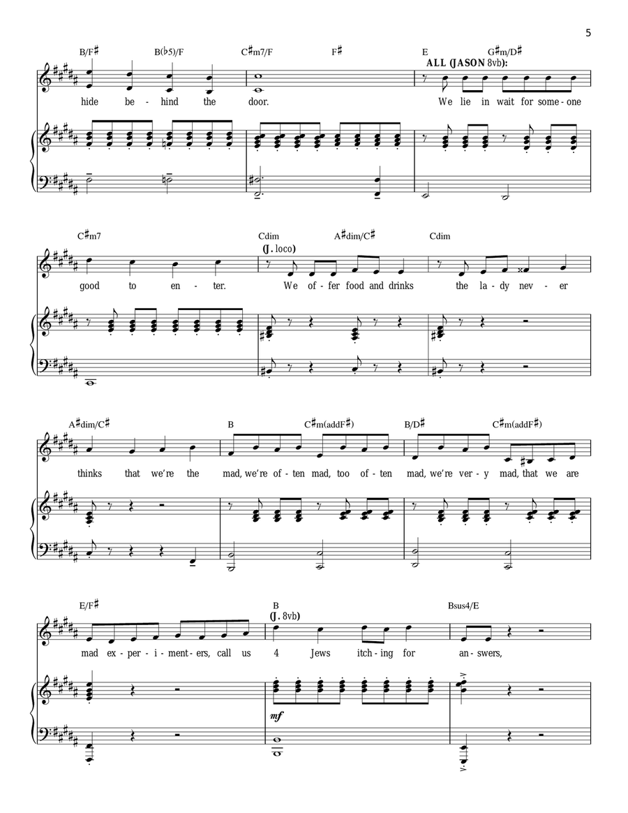 4 Jews In A Room Bitching Voice Solo scores gallery preview page 5