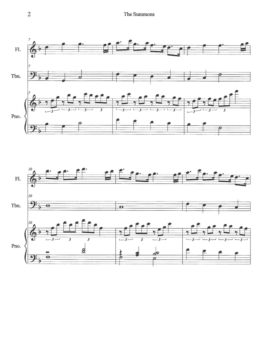 The Summons The Summons Flute scores gallery preview page 2