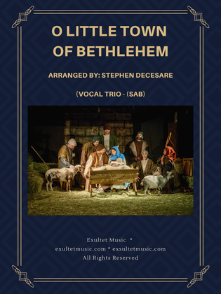 O Little Town Of Bethlehem (Vocal Trio - (SAB)