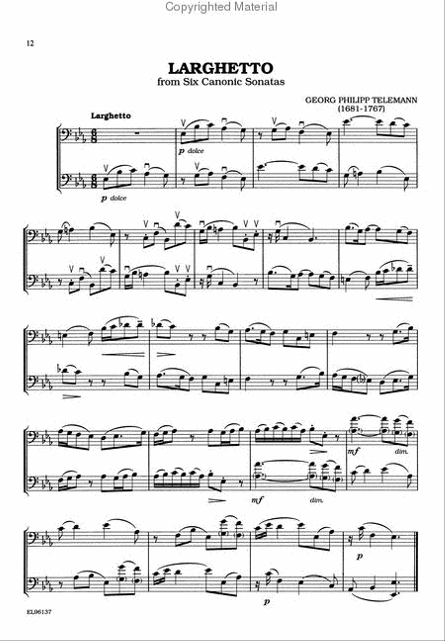 Classical Duets For All (Cello/Bass) String Duet scores gallery preview page 4