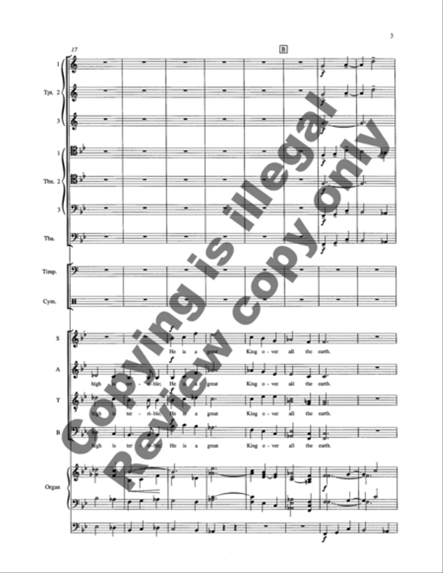 O Clap Your Hands (Brass & Percussion Full Score & Parts) Choir scores gallery preview page 10