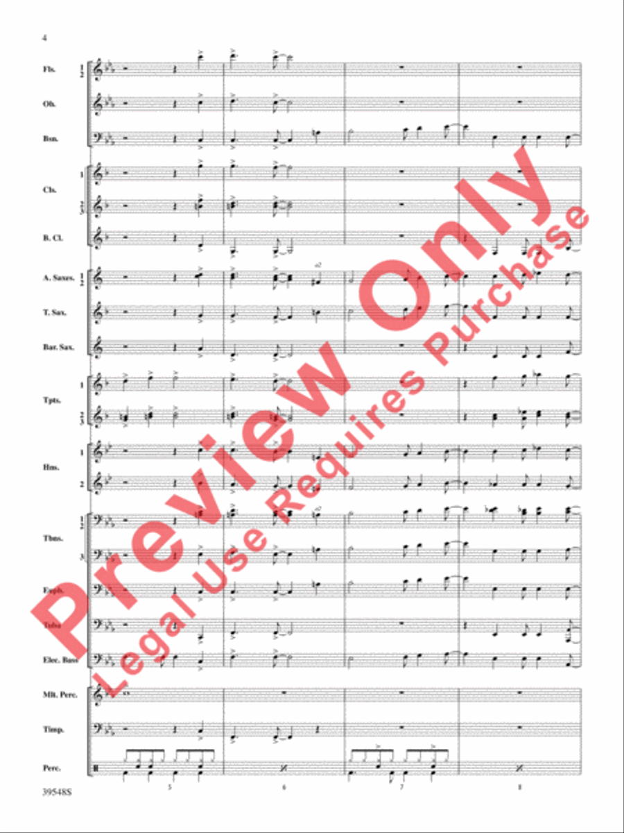 The Beatles Remembered Concert Band scores gallery preview page 5