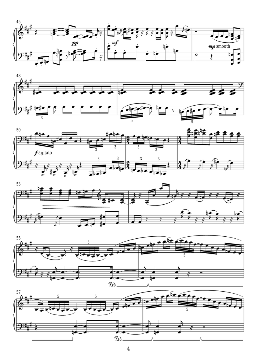 The Walrus In Memoriam Piano Solo scores gallery preview page 4