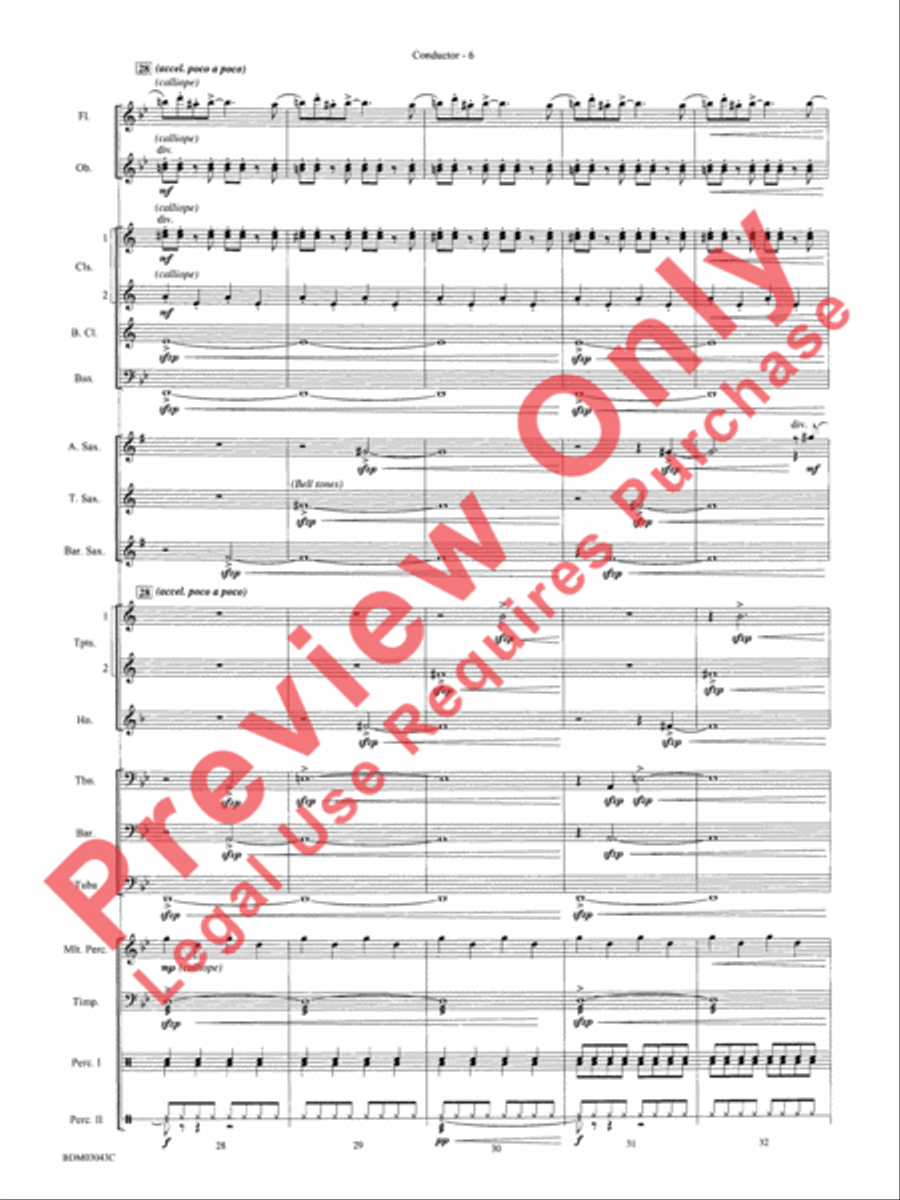 The Great Steamboat Race The Great Steamboat Race Concert Band scores gallery preview page 9