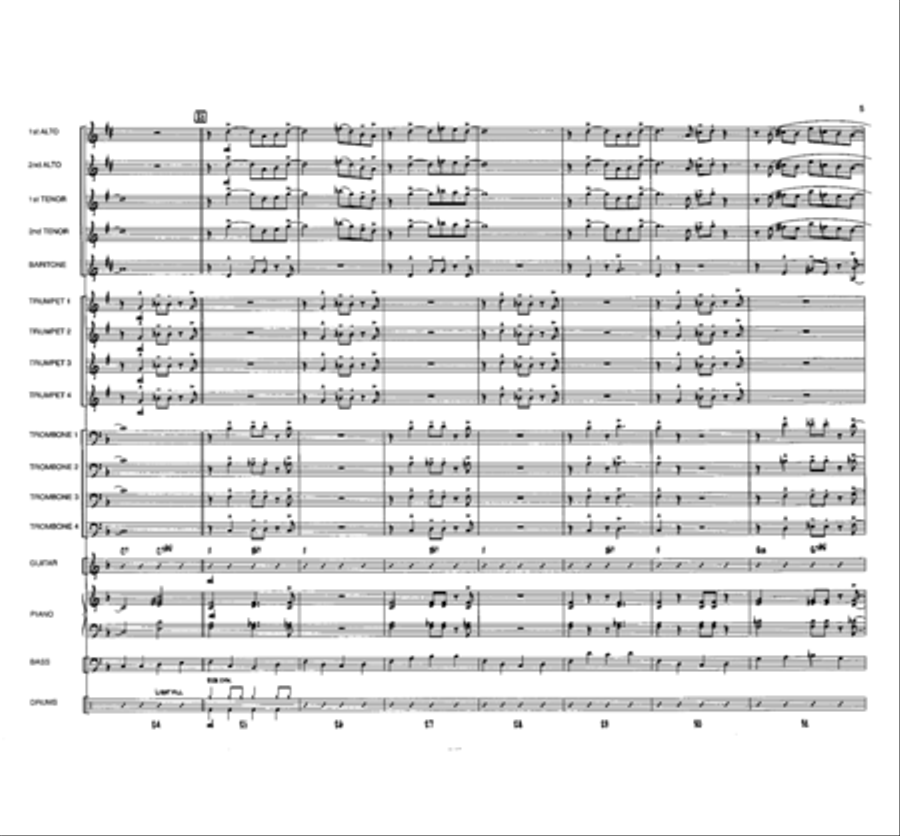 Blues for Buster Jazz Ensemble scores gallery preview page 5