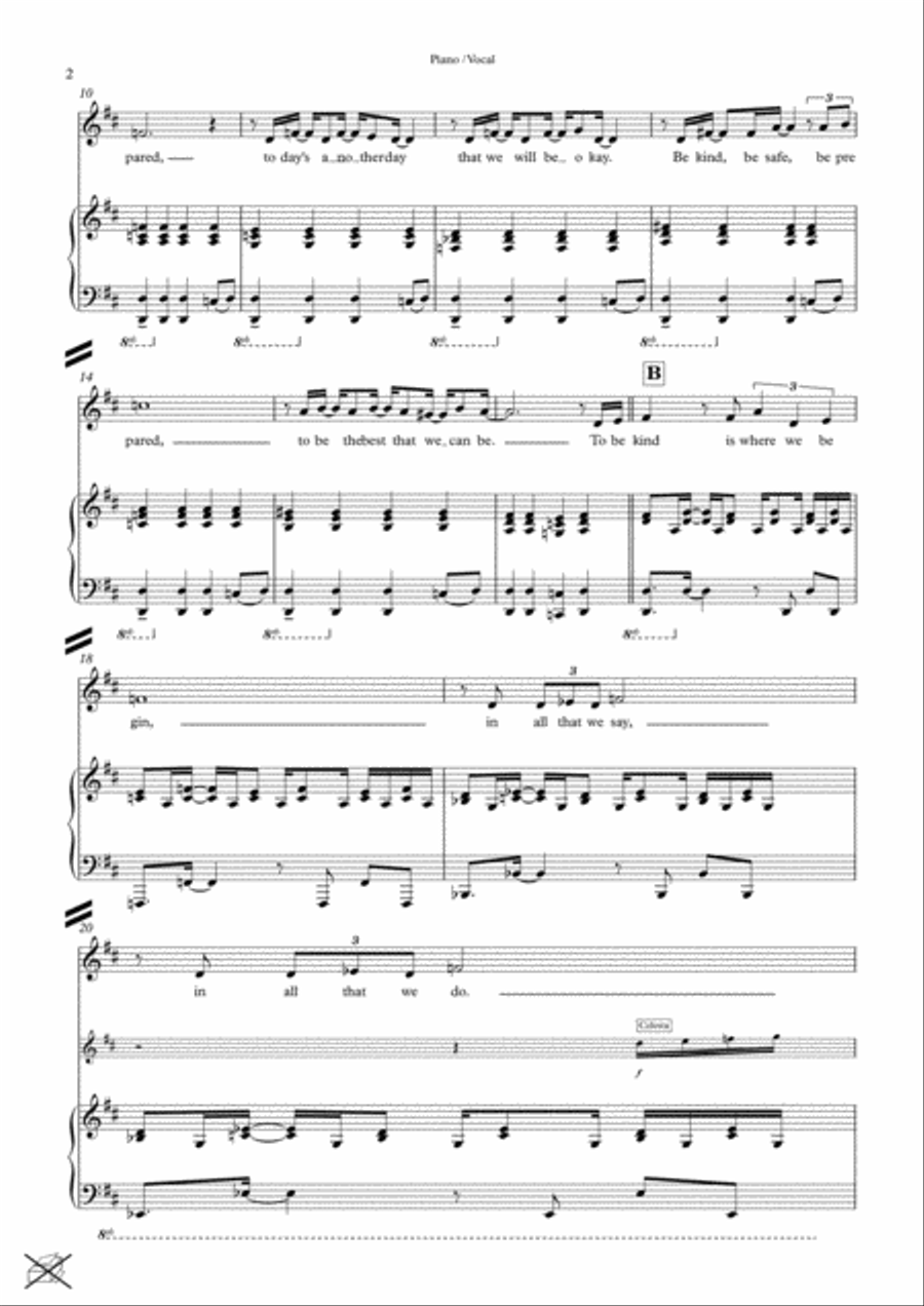 Be Kind, Be Safe, Be Prepared Voice scores gallery preview page 2