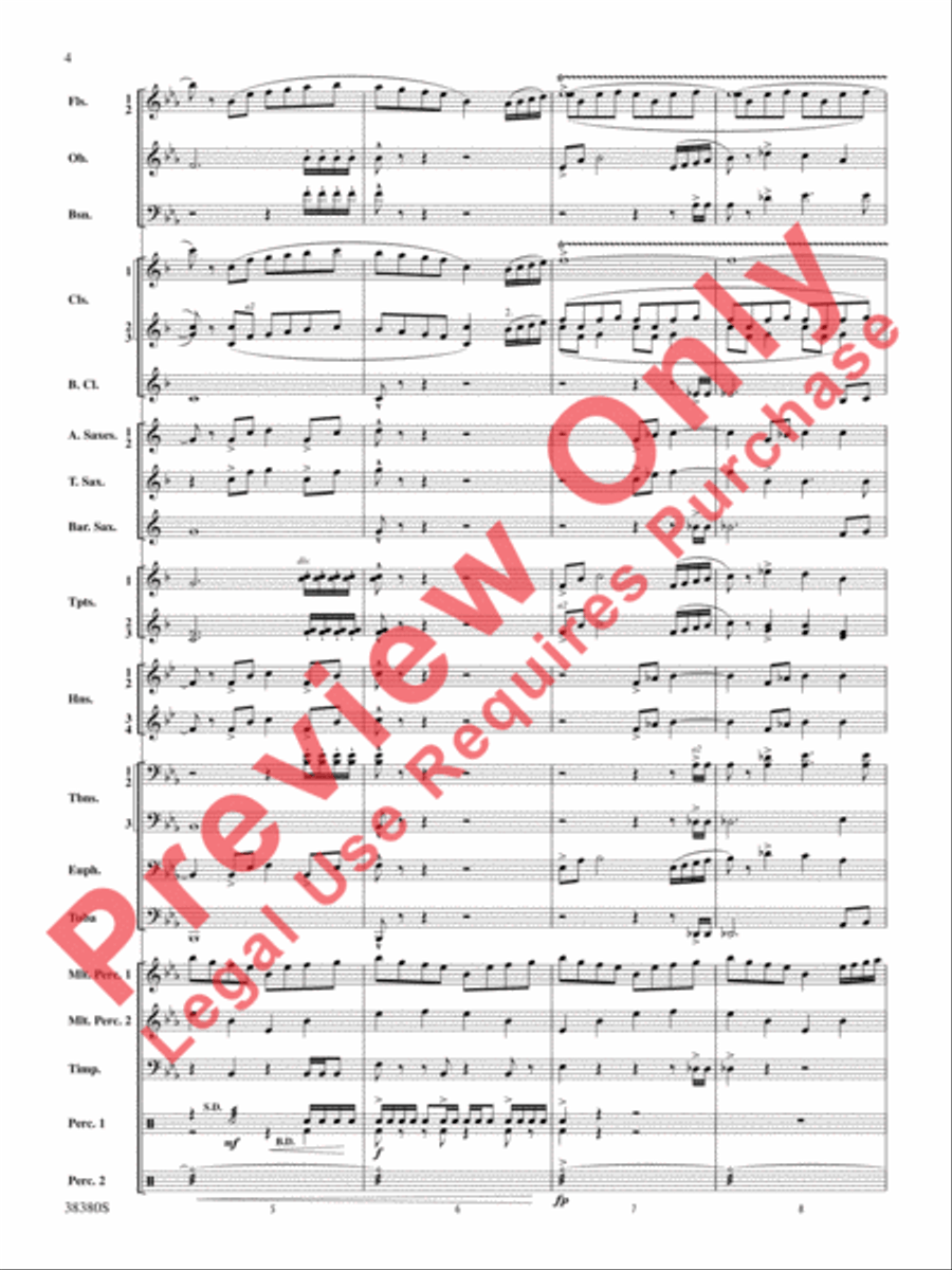 And In the End It Was Earth Concert Band scores gallery preview page 5