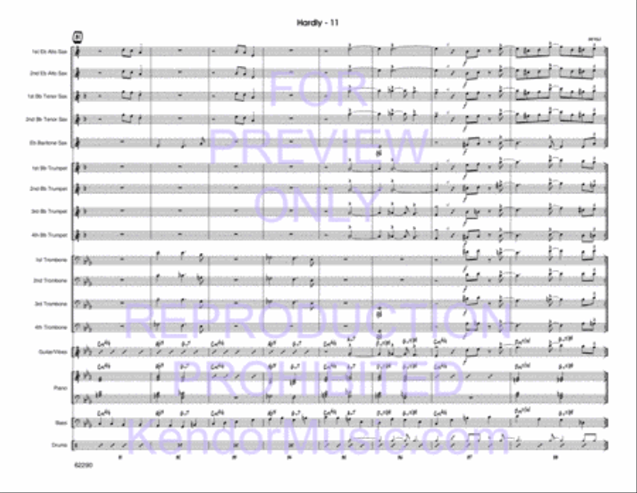 Hardly Jazz Ensemble scores gallery preview page 12