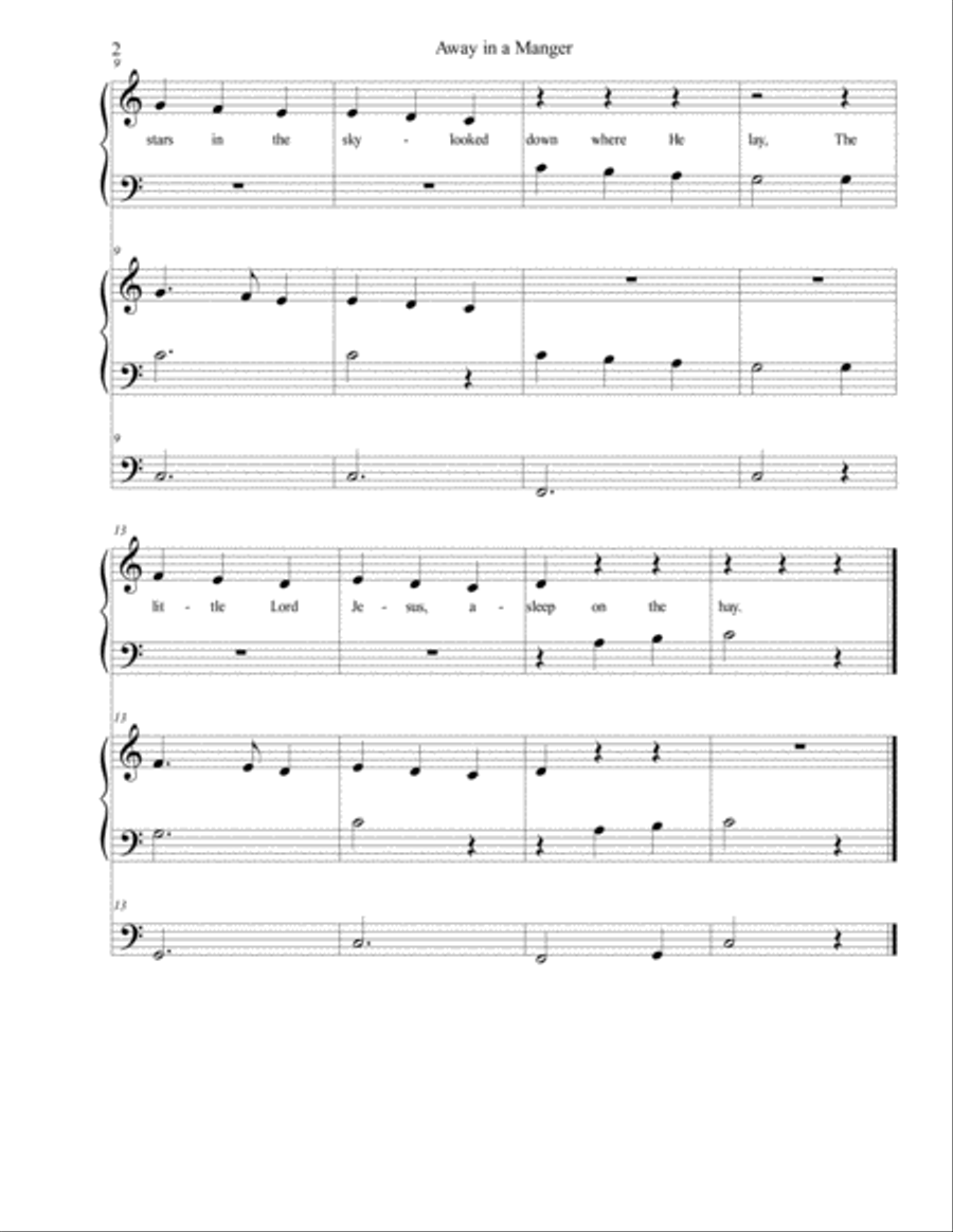 Traditional Christmas Carols for Piano: Duet Set Small Ensemble scores gallery preview page 5