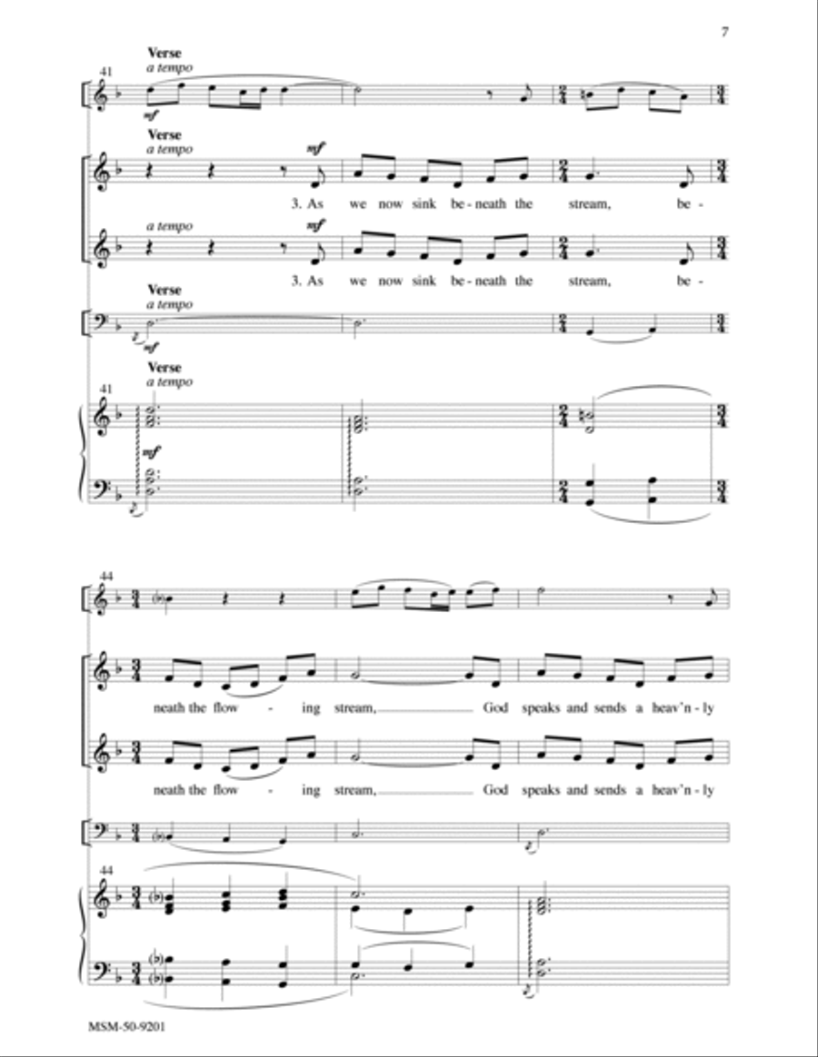 As Jesus Walked into the Stream 2-Part scores gallery preview page 6