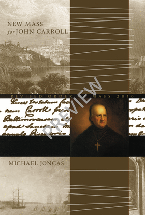Book cover for New Mass for John Carroll - Choral / Accompaniment edition