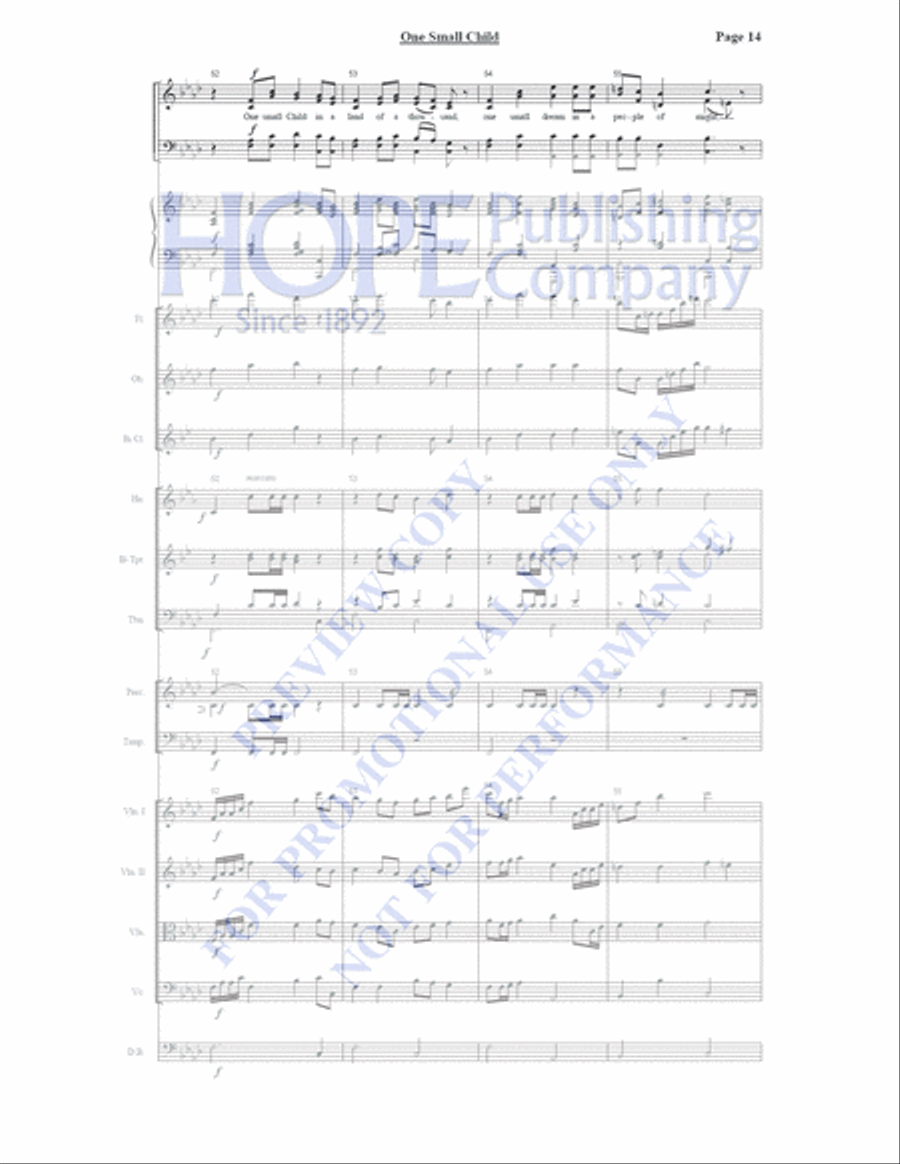 One Small Child Orchestra scores gallery preview page 15