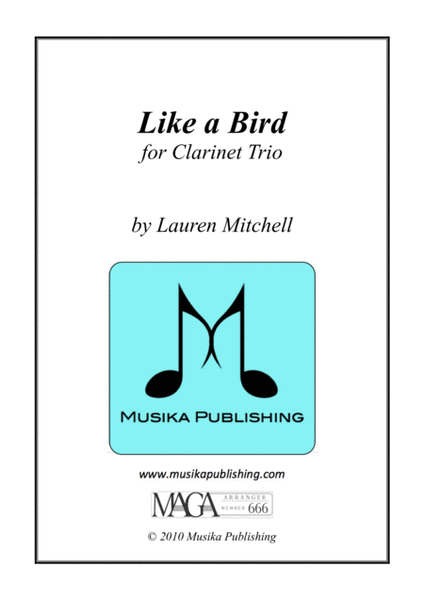 Like A Bird - for Clarinet Trio image number null