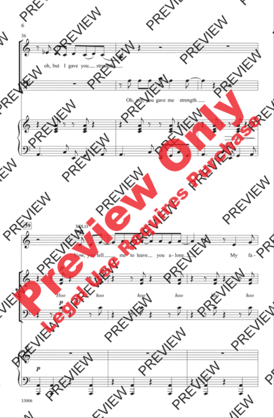 Chain of Fools 3-Part scores gallery preview page 6