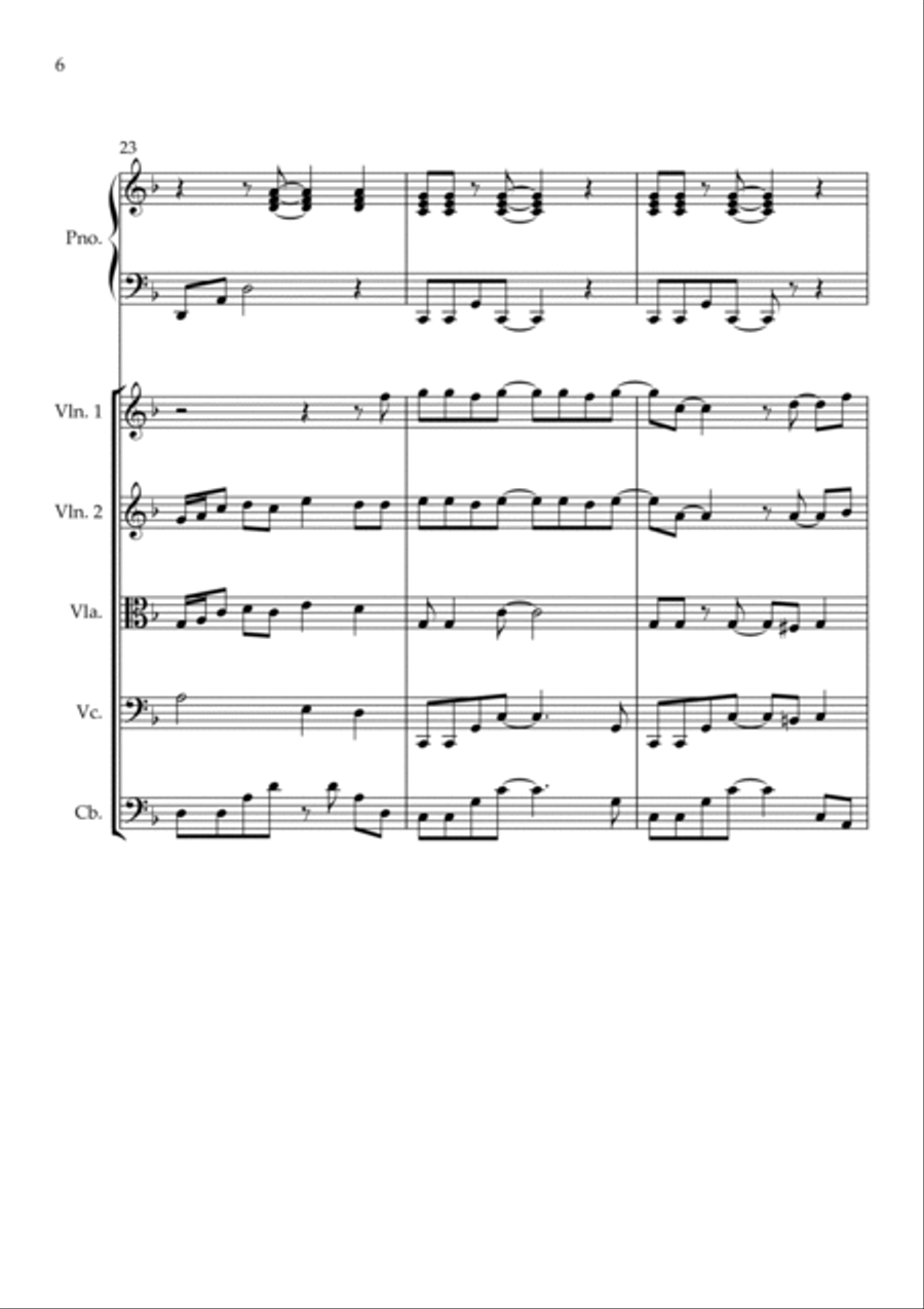 Mr. Crowley Piano Quintet scores gallery preview page 6