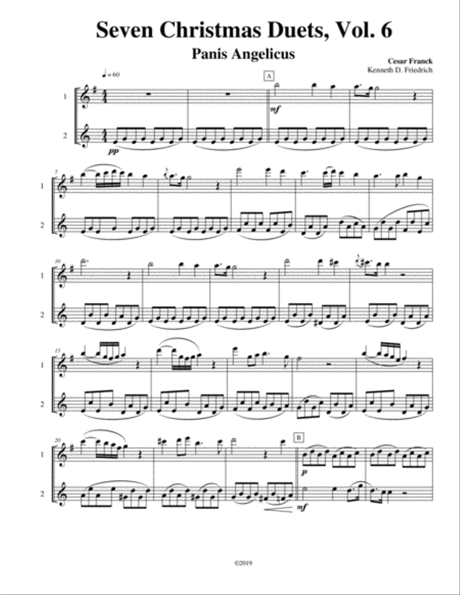 Seven Christmas Duets, Vol. 6 Woodwind Duet scores gallery preview page 1