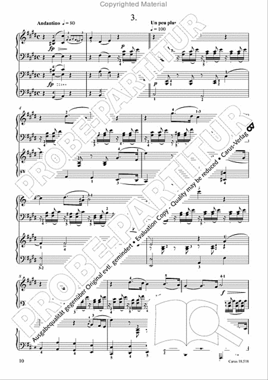 6 Pieces in the form of canons Piano scores gallery preview page 12