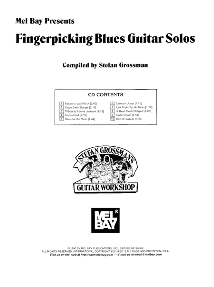 Fingerpicking Blues Guitar Solos Electric Guitar scores gallery preview page 3