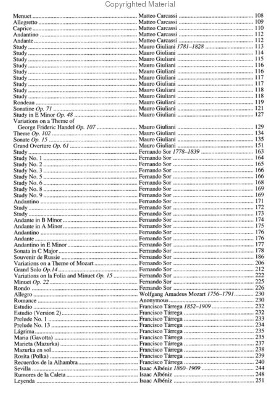 Library of Guitar Classics Acoustic Guitar scores gallery preview page 3