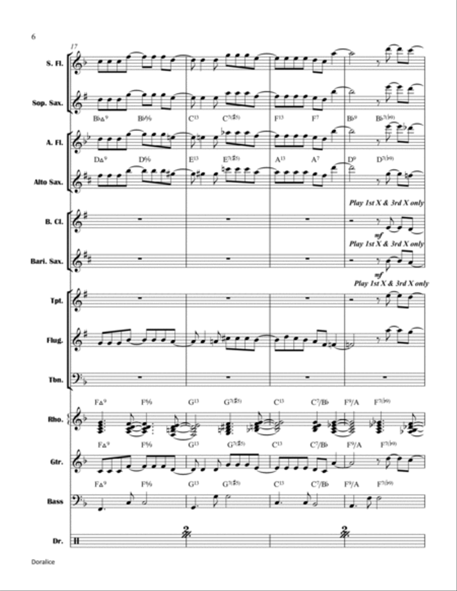 Doralice Jazz Ensemble scores gallery preview page 6