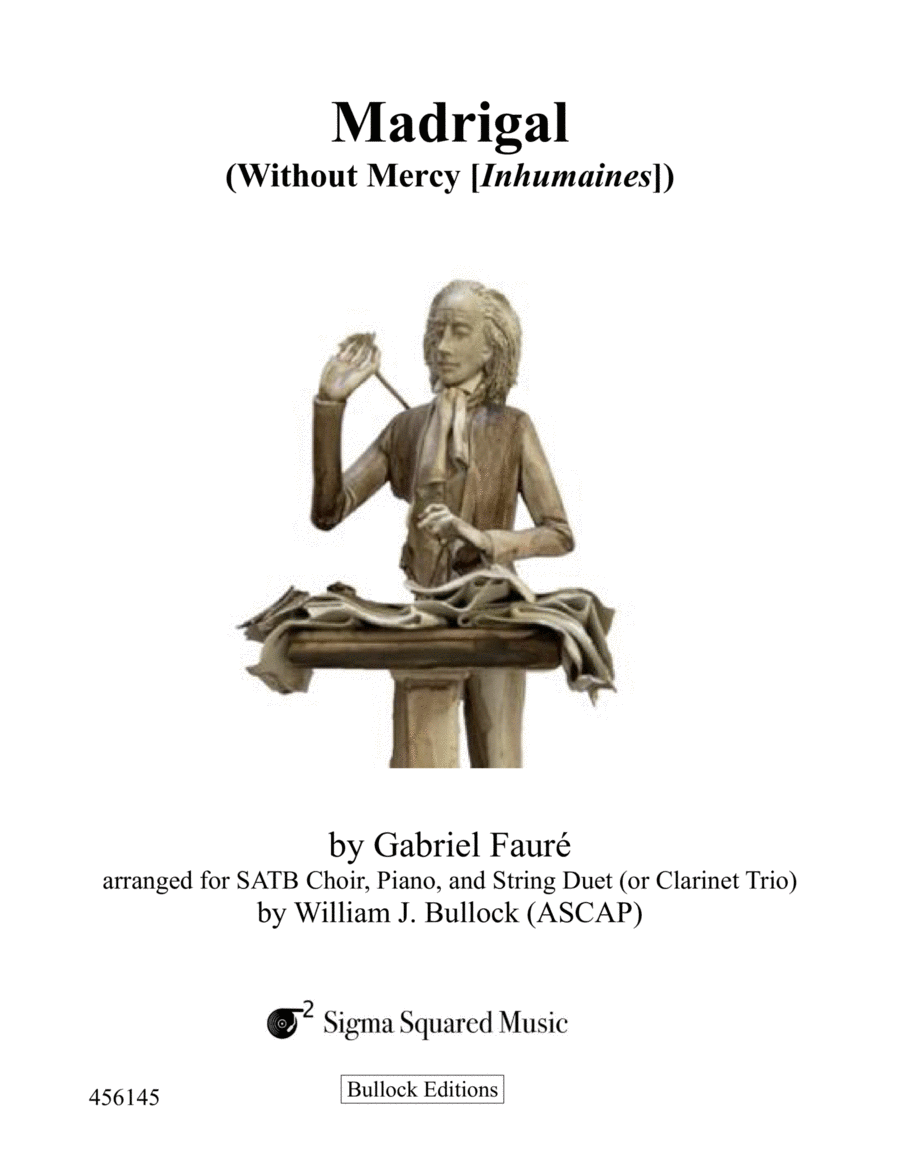 Madrigal - Without Mercy (Inhumaines) Choir scores gallery preview page 1
